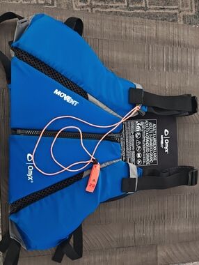 2 Onyx Blue Movent Personal Flotation Device with Safety Whistle Xl/XXl Nwot